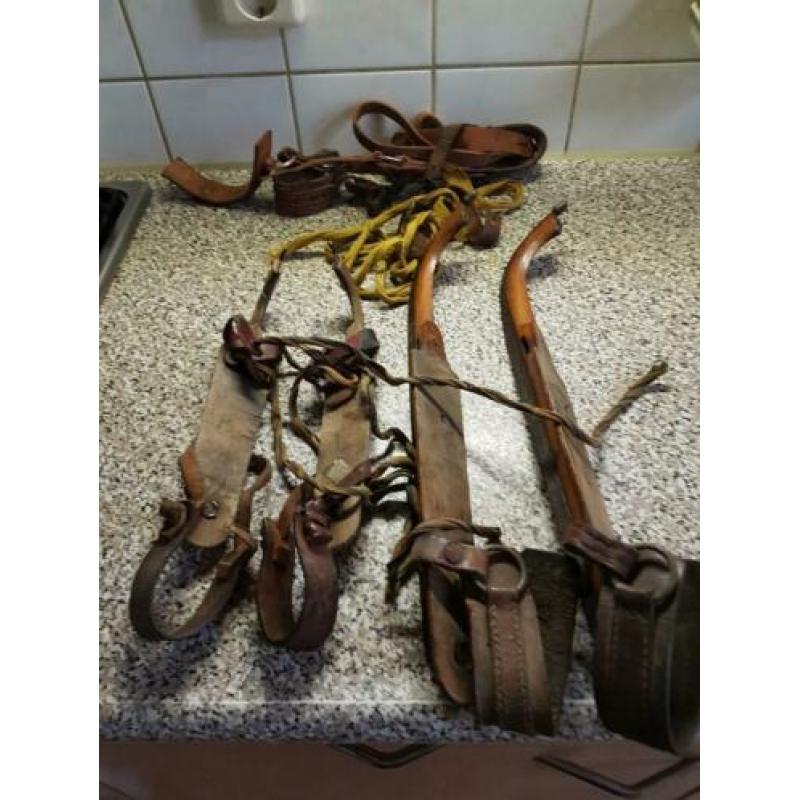 Houten schaatsen 5 paar