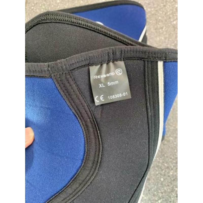 2x Rehband RX Knee sleeve 5MM - XL (Navy)