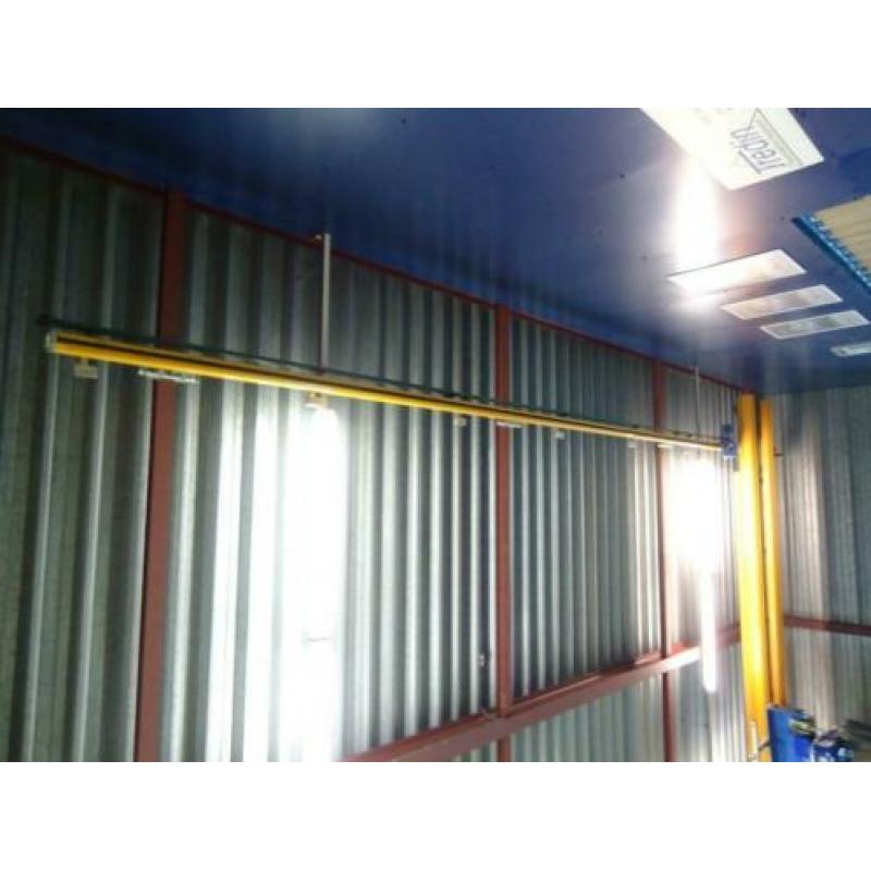 Kraanbaan bovenloopkraan Abus 1000 Kg. 7 meter