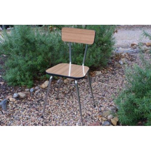 Brocante - 2 Formica-stoeltjes!
