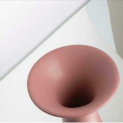 Vintage matroze vaasje roze mat