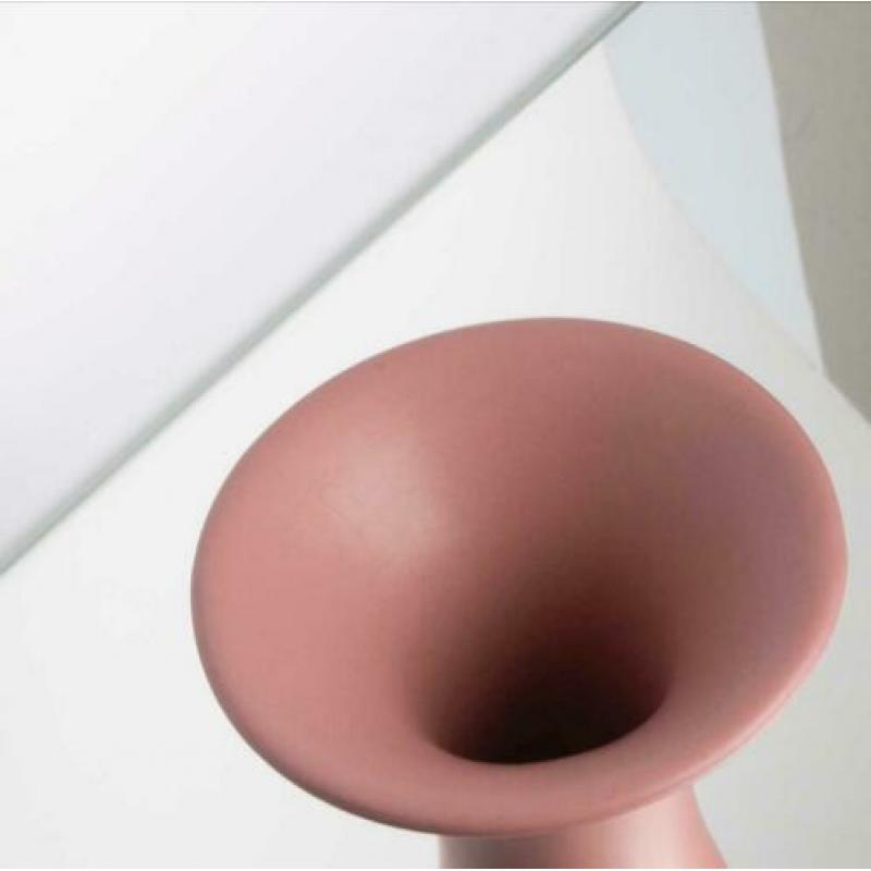 Vintage matroze vaasje roze mat
