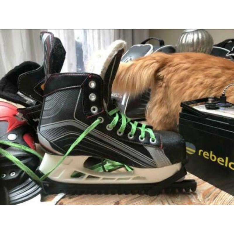 Schaatsen bauer maat 43 ook witte veters