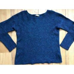 Trui wol donkerblauw van Esprit zeer goede staat mt 42/L