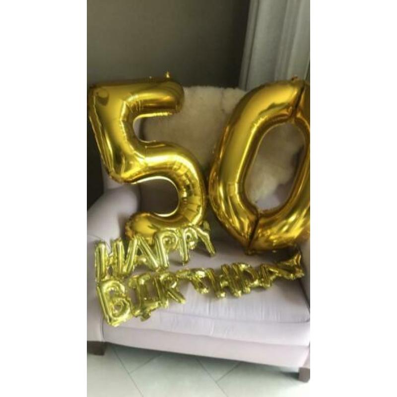 50 jaar verjaardag Sarah & Abraham goud en zilver