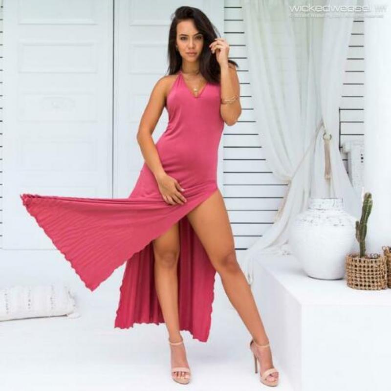 Wicked weasel cosmopolitan deluxe maxi jurk M bikinifun