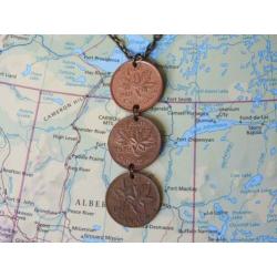 Canada: originele munt ketting/sleutelhanger reiscadeau