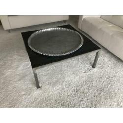 Stalen vierkante salontafel van 100x100 cm