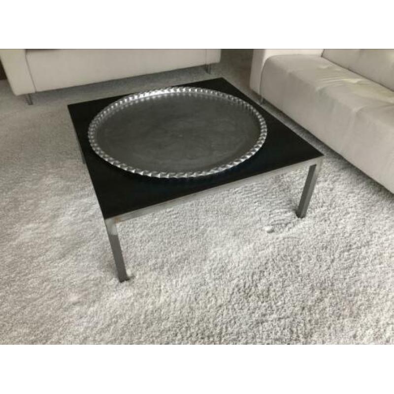 Stalen vierkante salontafel van 100x100 cm