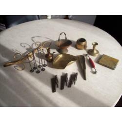 antiek koper koperen messing staal artikelen, accessoires