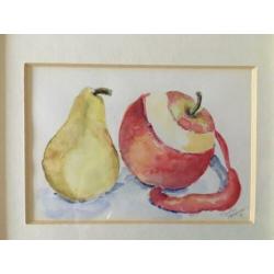 Appels, aquarellen