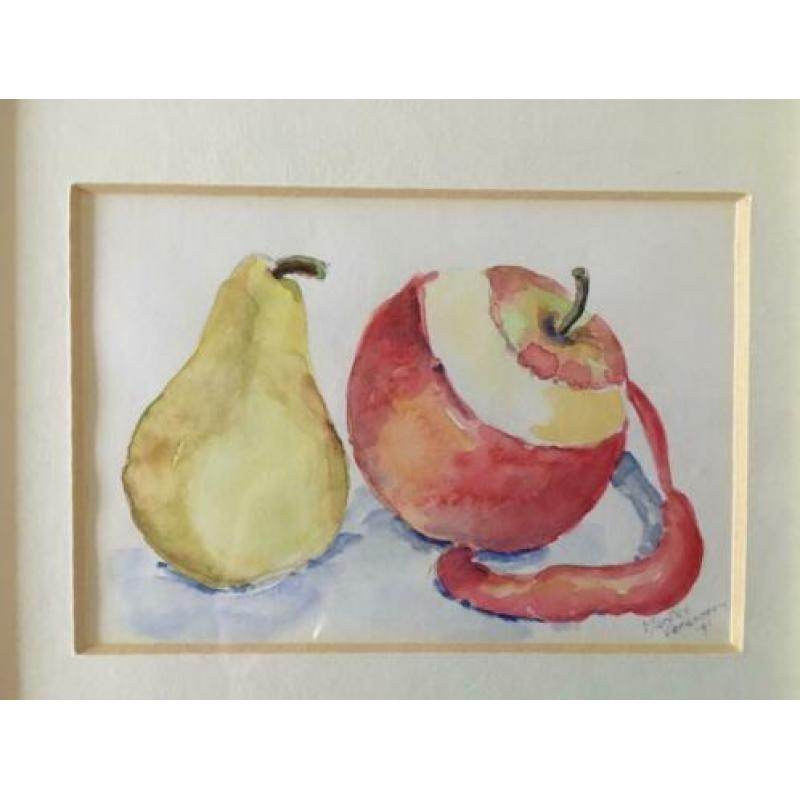 Appels, aquarellen