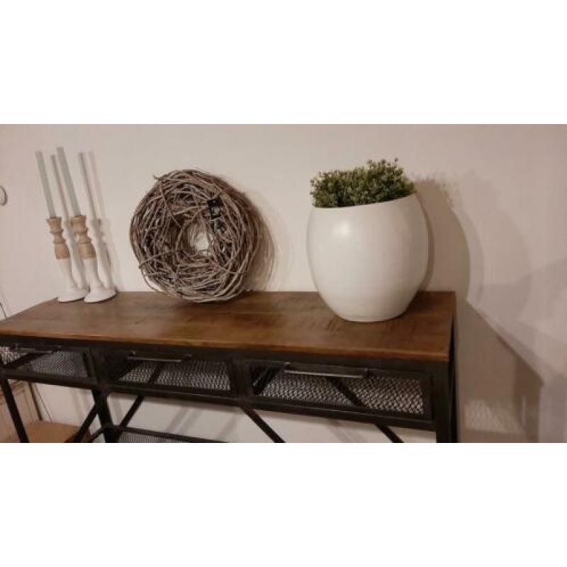 Prachtige Industriële Sitetable!! AANBIEDING!! NIEUW!!