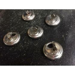 RVS discusslot sloten ringslot 5 stuks RVS aanhanger slot