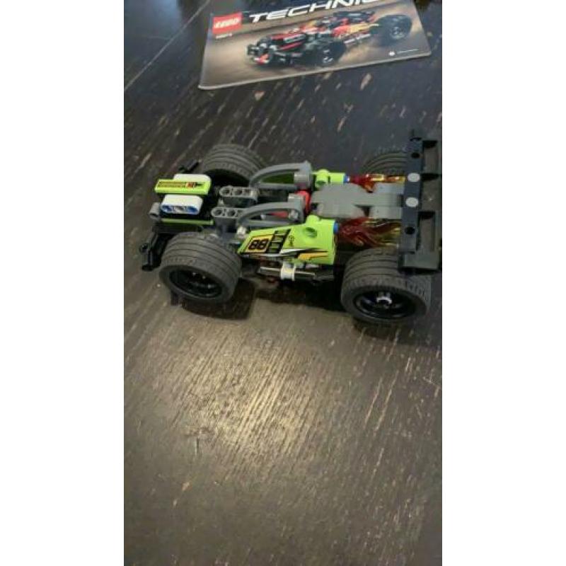 Lego technic 42072 groene race auto