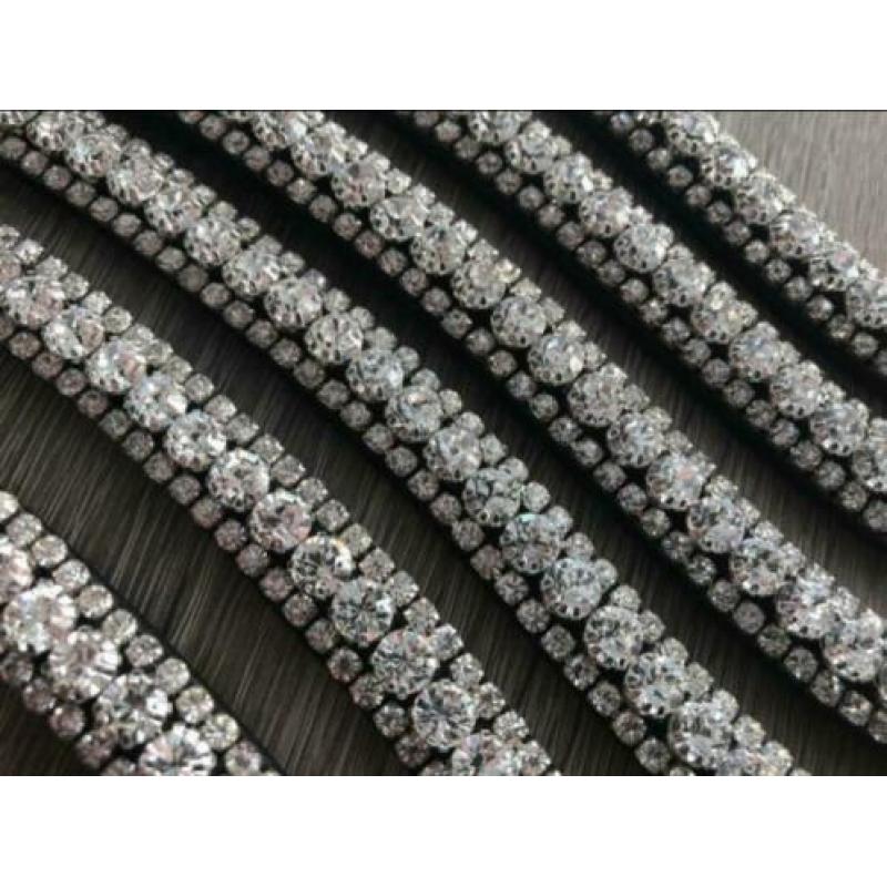 Bling frontriemen met wave model: Ook met gedeeld kopstuk.