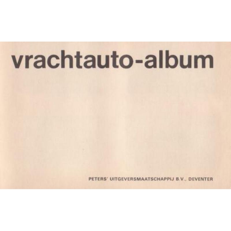 vrachtauto-album – uitgave Peters Deventer