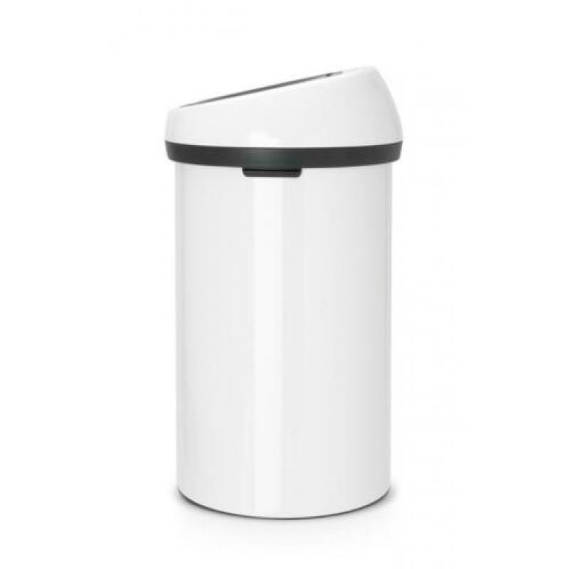Brabantia Touch Bin Vuilbak Afvalbak Container 60L Wit *NEW