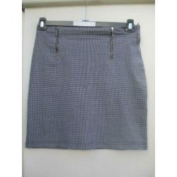 Rok SOIRELLLE mt 38 zwart/wit ruitje