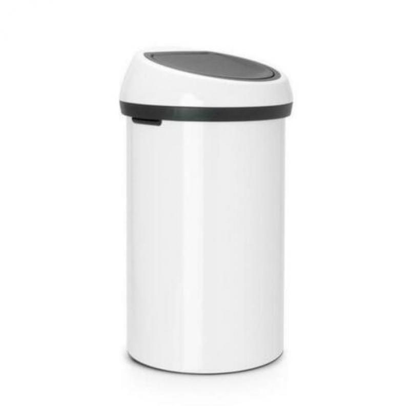 Brabantia Touch Bin Vuilbak Afvalbak Container 60L Wit *NEW