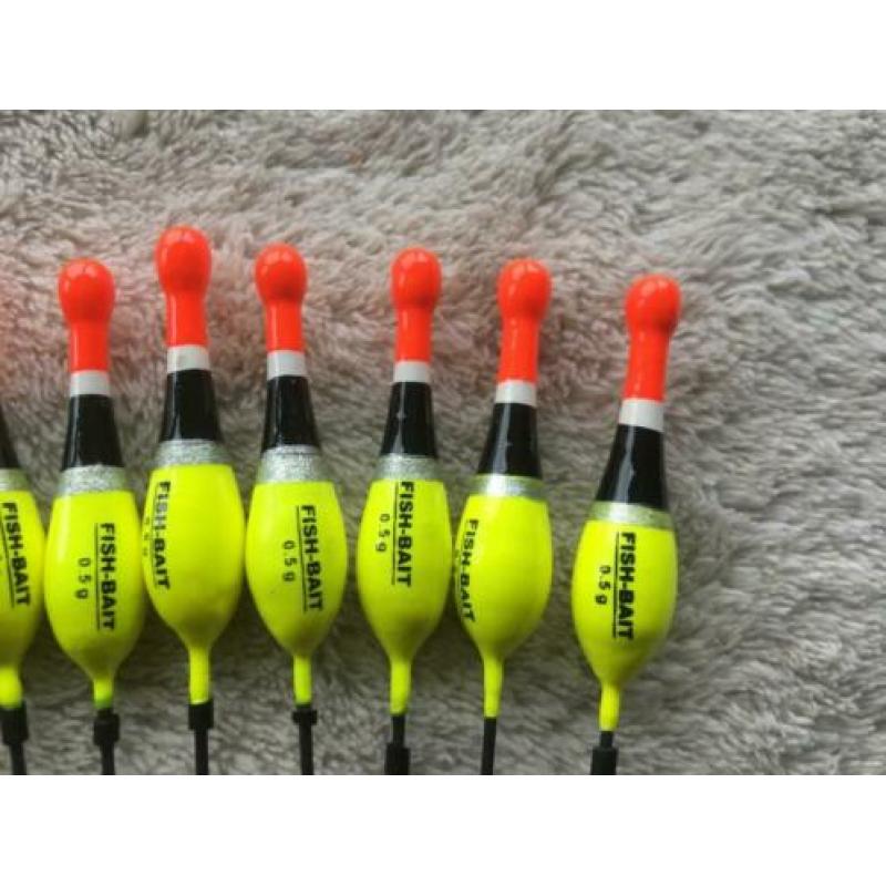 adv 285 / NIEUW set 10 dobbers 0,5 gram