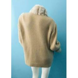 DENNIS BASSO vest met fake fur, maat L