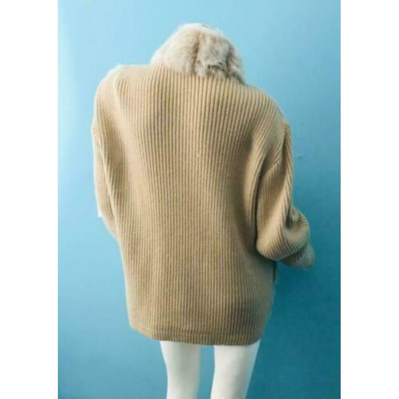 DENNIS BASSO vest met fake fur, maat L