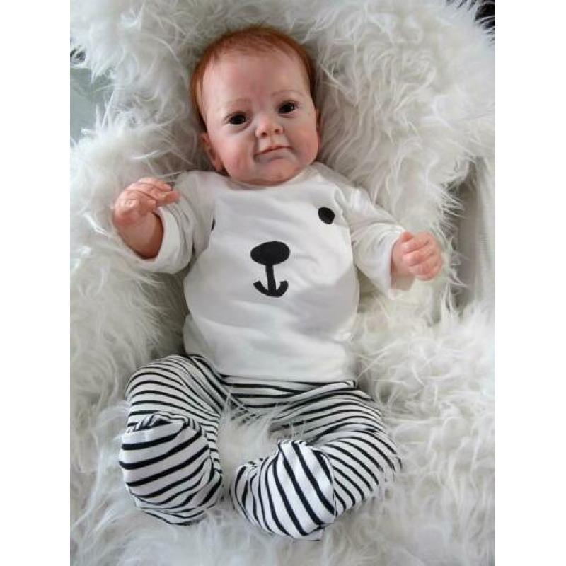 Glimlachende reborn baby SANYA van Gudrun Legler zoekt mama