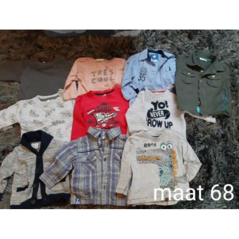 Jongens kleding maat 68