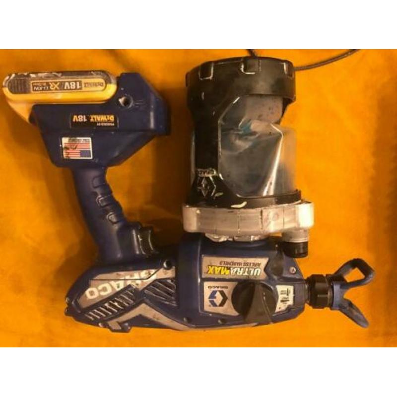 Te koop graco ultra Max airless verfspuit 18 volt