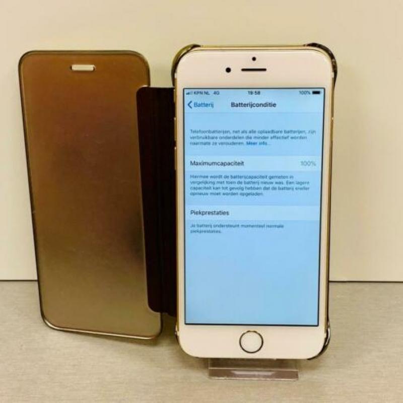 Apple iPhone 6 16GB Gold MG492CN/A | NIEUWE ACCU | FlipCover
