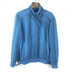 AtticSalt vintage bijzonder 80's blauw wollen jasje, mt 38