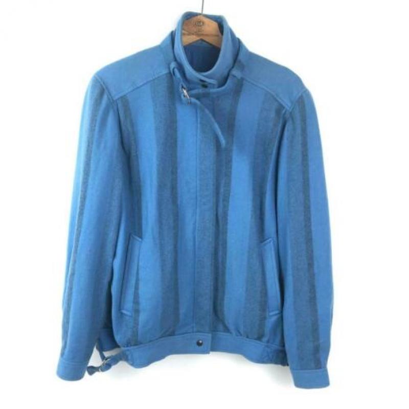 AtticSalt vintage bijzonder 80's blauw wollen jasje, mt 38