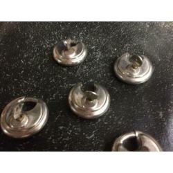 RVS discusslot sloten ringslot 5 stuks RVS aanhanger slot