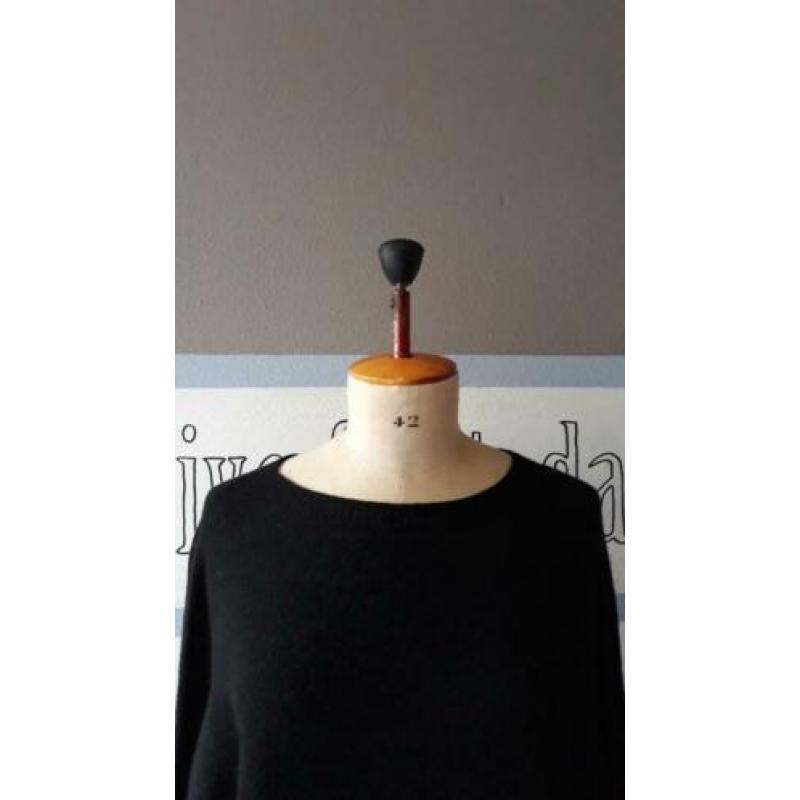 Stoere zwarte trui ALEXANDRE LAURENT zonder wol