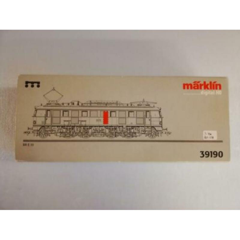 Märklin 39190 E-locomotief, BR E 19 DB groen Digitaal