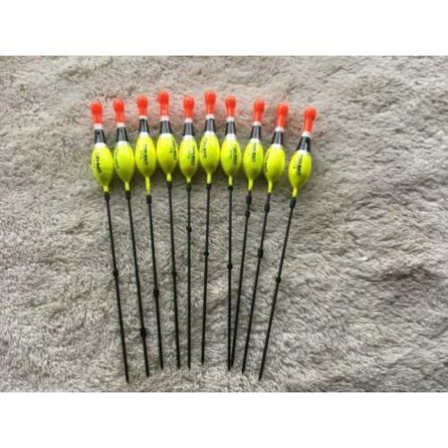 adv 285 / NIEUW set 10 dobbers 0,5 gram