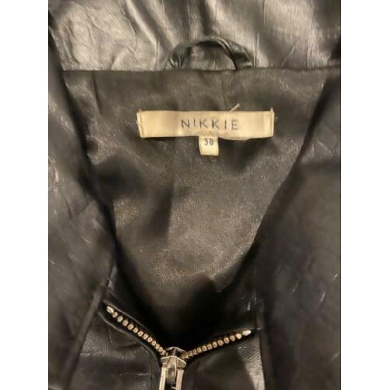 Nikkie leer jasje mt 38