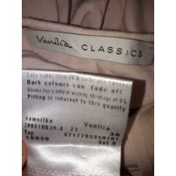 Vanilia CLASSICS samsilke prachtige shirt maat 36 zgan