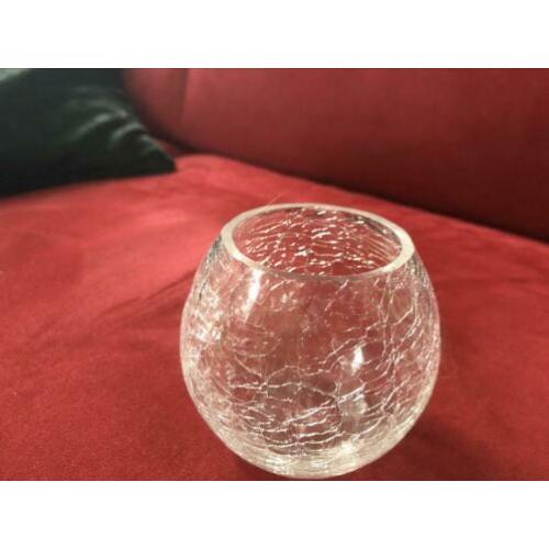 2 Craquelé glaasjes