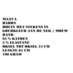 Maat l - baron - bruin