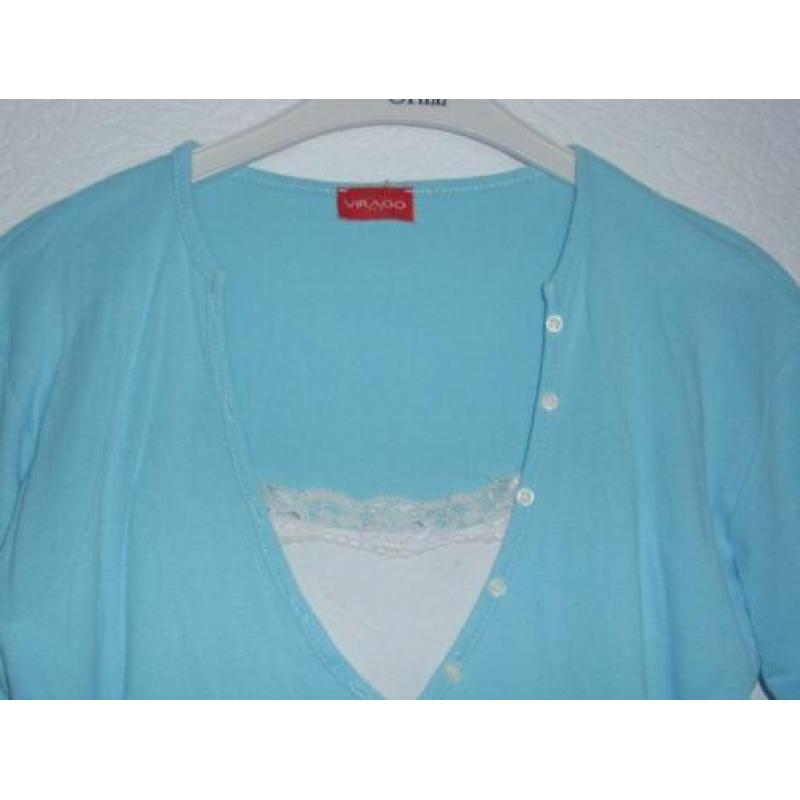Maat m - virago - 2 x blauw - roze