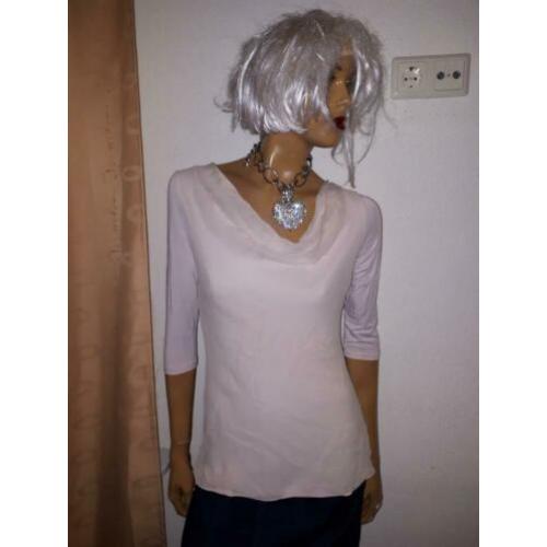 Vanilia CLASSICS samsilke prachtige shirt maat 36 zgan