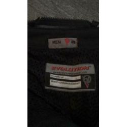 Evolution leren zwarte motorbroek