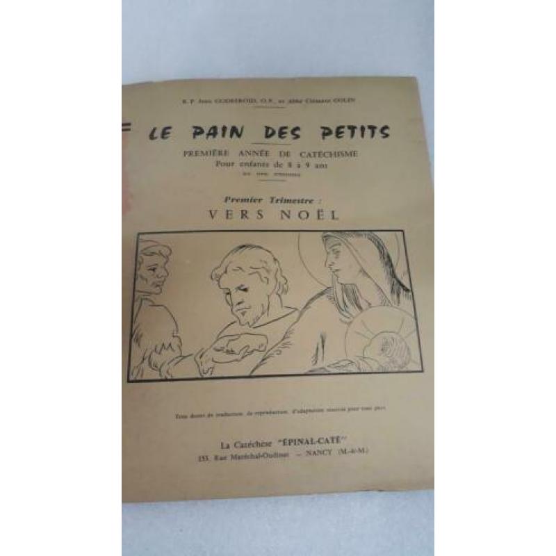 Oude school catechisme blaadjes 1965