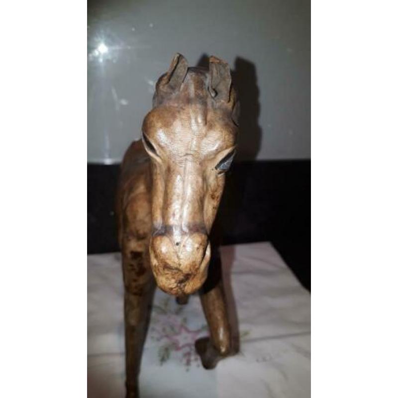 Leren paard antiek rond 1925