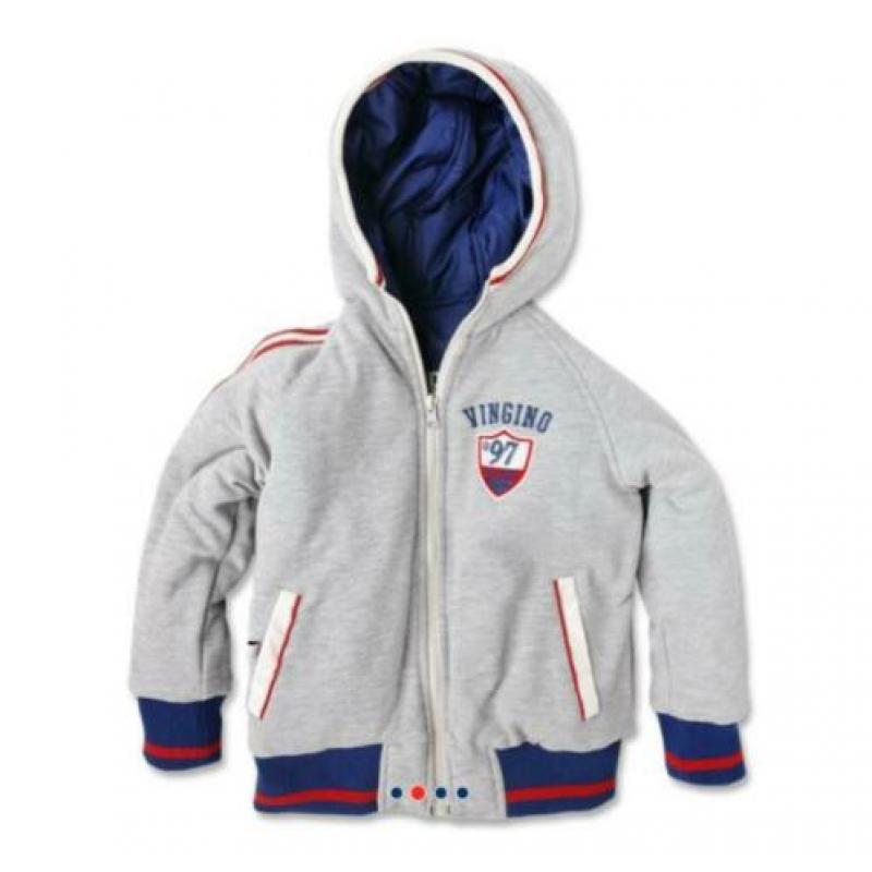 Mooie reversible VINGINO winterjas Marwin maat 10/140.