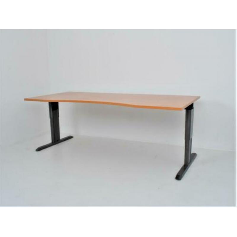 Beuken buikbureau gebruikt €125,- ex 200x90cm