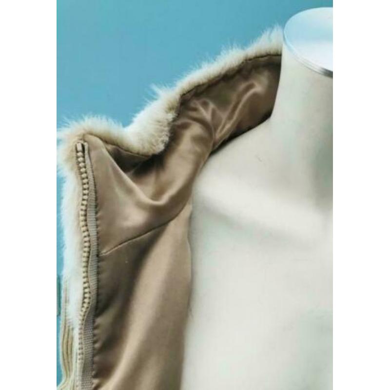DENNIS BASSO vest met fake fur, maat L