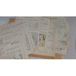 Oude school catechisme blaadjes 1965